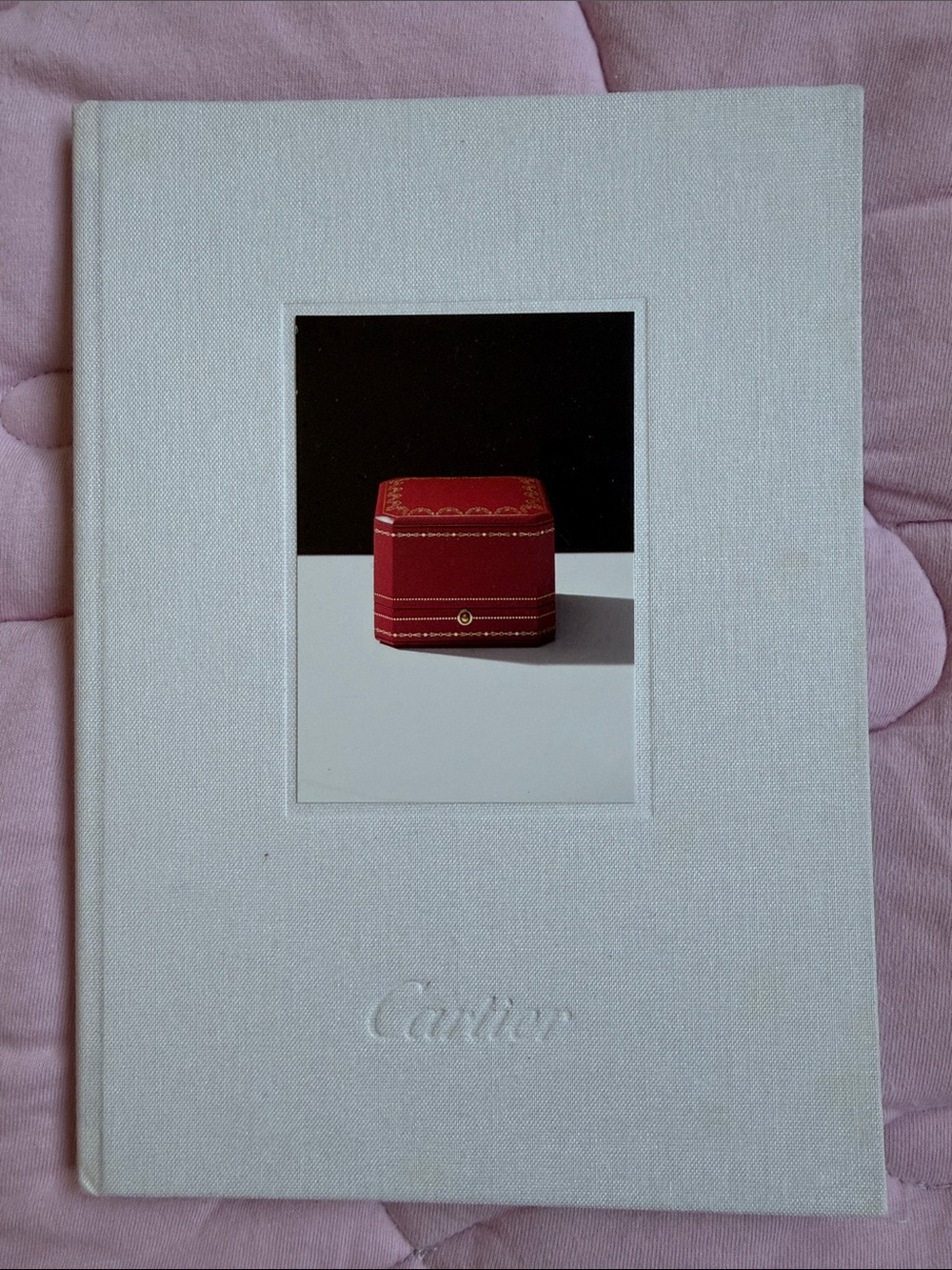Cartier White Hardcover with Red Jewelry Box Photo